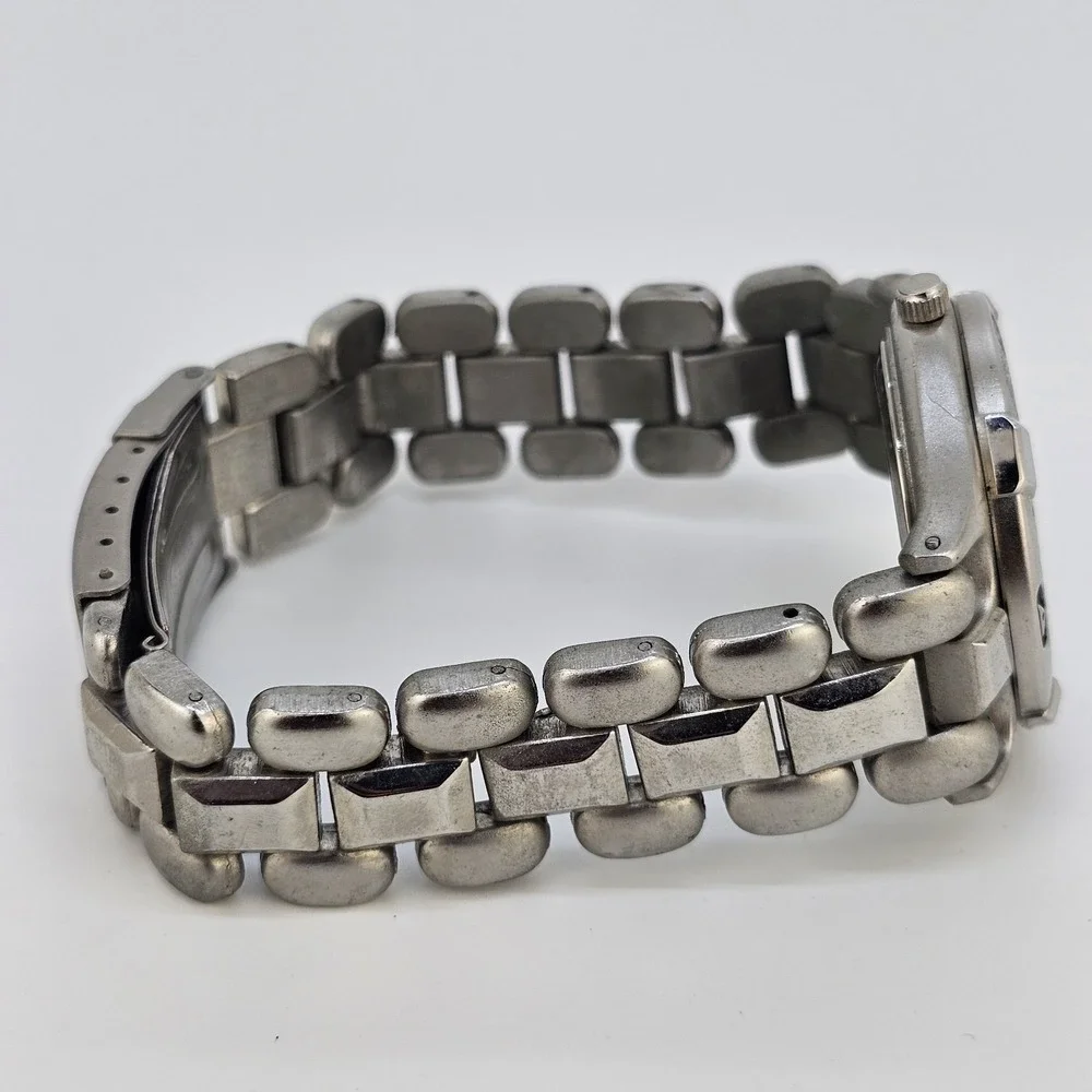 Calvin Hill Men's Watch 38MM Red Dial Gray Bracelet Band‎ 7.5
